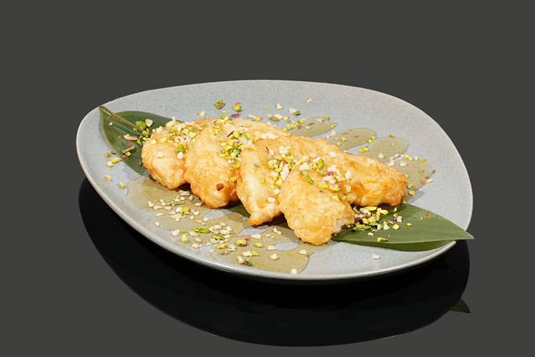 Fried pineapple