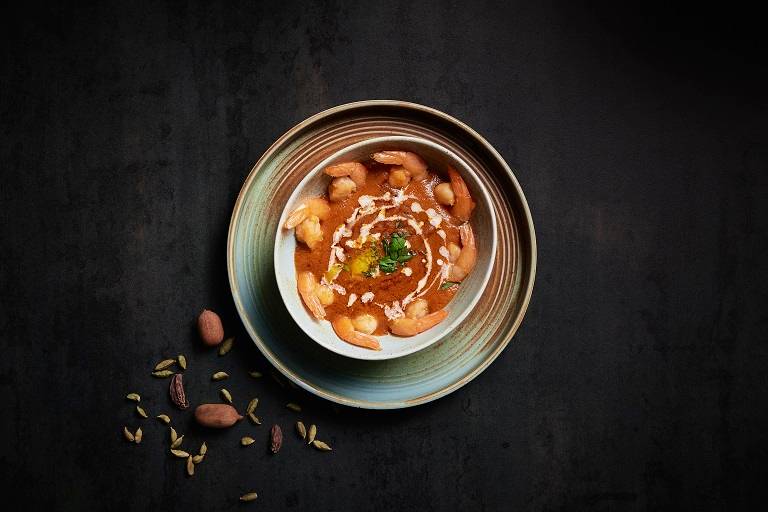 Shrimp with masala sauce