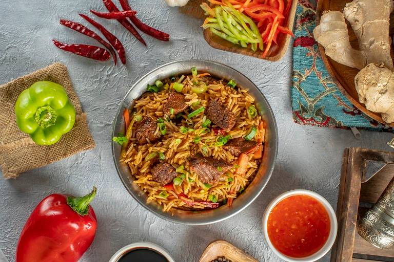 Beef fried rice