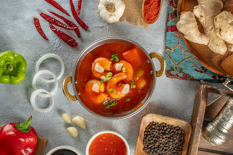 Shrimp sweet and sour