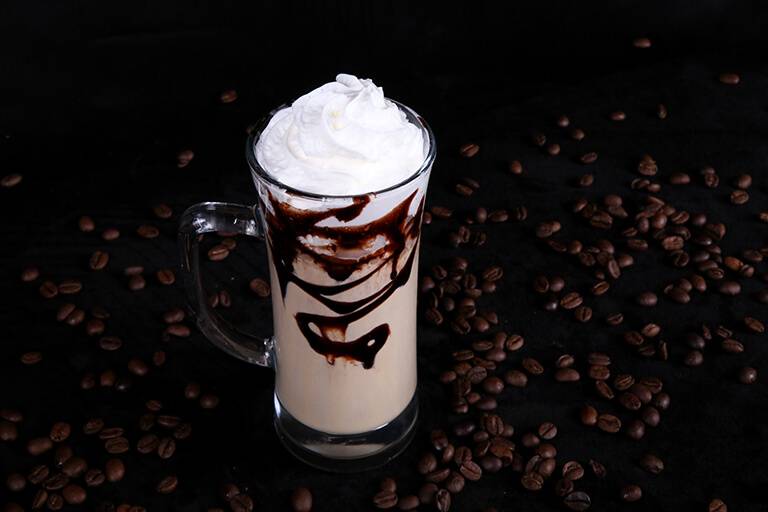 Iced white mocha