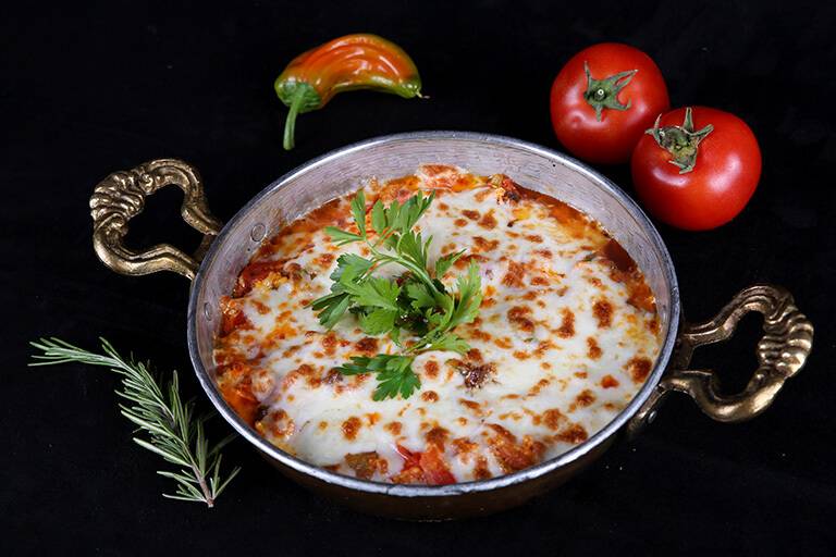Menemen with kaşar cheese