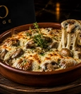 Casserole Mushrooms with Kashar Cheese