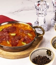 Menemen with pastırma