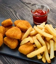 Chicken nuggets with fries