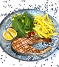 Grilled salmon