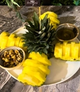 Pineapple with Honey and Walnuts