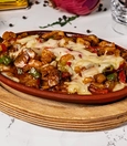 Shrimp casserole with kaşar cheese