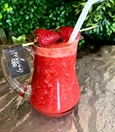 Freshly squeezed strawberry juice