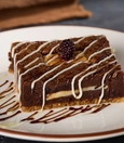 Blackberry Belgian brownie