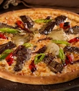 Beef pizza