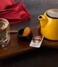 Sage tea with dried apricot, fig and walnut