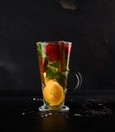 Orange alkaline water
