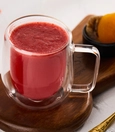 Hot strawberry lemonade