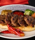 Butter-grilled butcher-style meatballs
