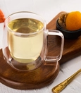Hot green tea cocktail