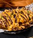 French fries with meat and cheddar
