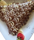 Rich chocolate crepe