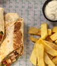 Cream cheese meatball burrito
