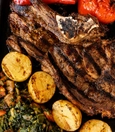 Grilled beef chops