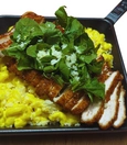 Breaded chicken mac and cheese