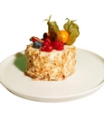 White Chocolate Dome Cake