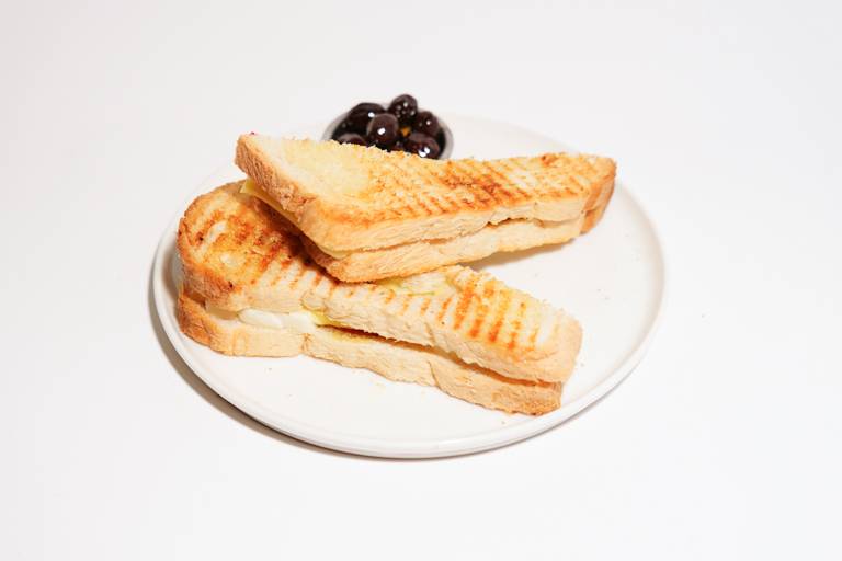 White cheese toast