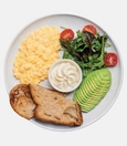 Healthy Avocado and Egg Plate