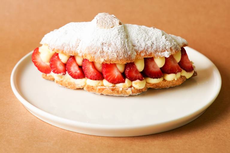 Strawberry croissant