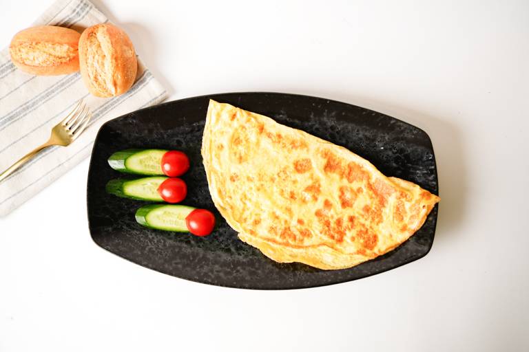 Ham and Kaşar Cheese Omelette