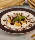 Profiterole with Chocolate Sauce