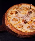 Seafood pizza