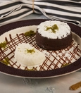 Soufflé with ice cream