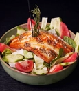 Sea bass salad