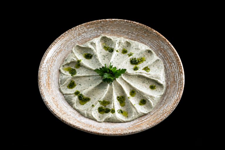 Basil hummus
