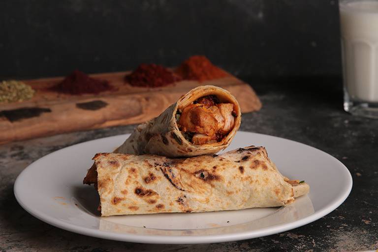 Chicken shish wrap