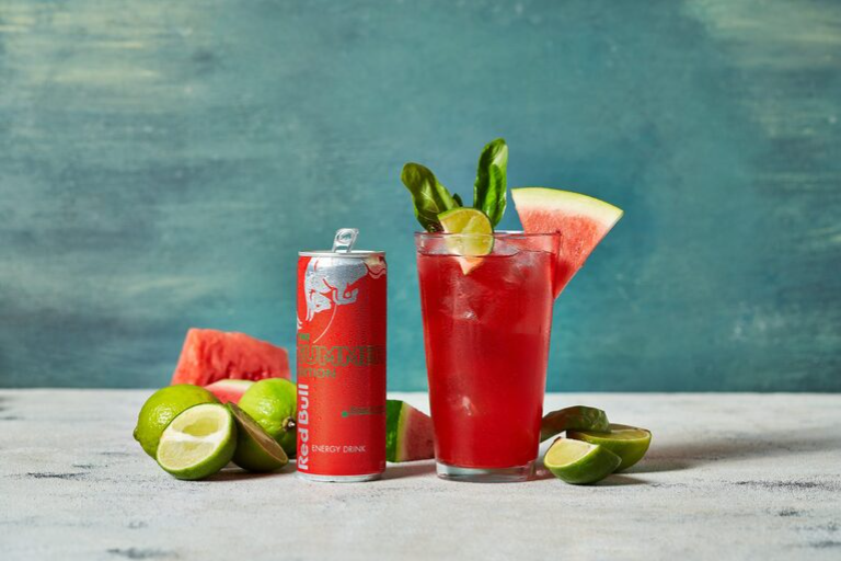 Red Bull Energy Drink with Fruit Pieces