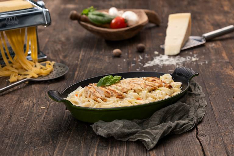 Chicken linguine