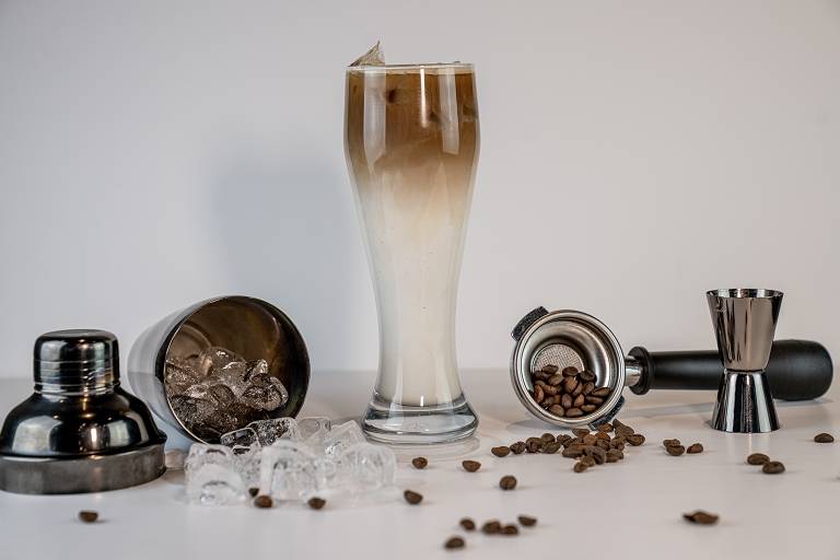 Double espresso iced latte