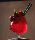 Bramble with Red Bull and surprise red fruits