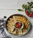 Potato and fresh kaşar cheese gözleme