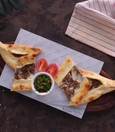 Beef rib pide
