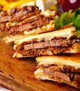 Kavurma and kaşar cheese toast