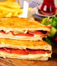 Sucuk and kaşar cheese toast