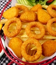 Onion rings and nuggets