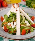 White cheese and purslane salad