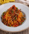 Spaghetti steak