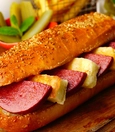 Halloumi and sucuk sandwich