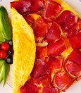 Pastırmalı omelette