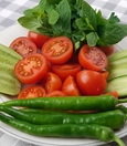 Sliced cherry tomatoes